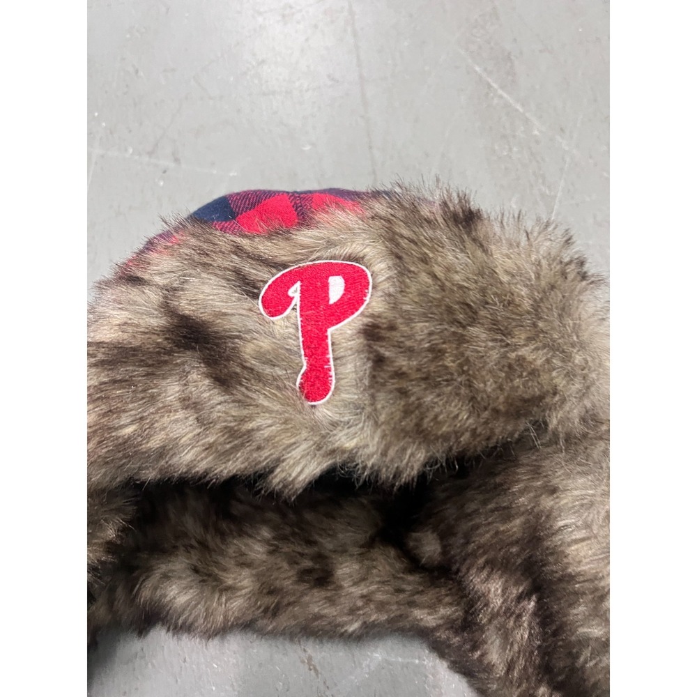 Melonwear Philadelphia Phillies Aviator Hat Unisex Red Herr's Snacks Patch Cap - Picture 2 of 4